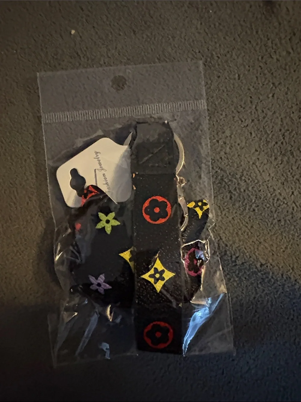 FASHION Star Embroidered Keychain with Bright Accents
